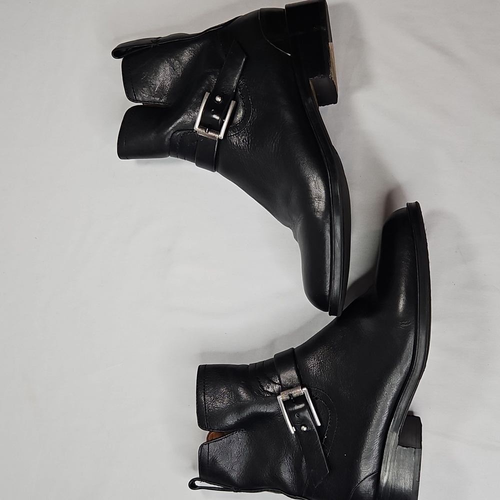 Rag & Bone Abel Moto Black Leather Boots Size 38.5 US Size 8.5 - Picture 5 of 14
